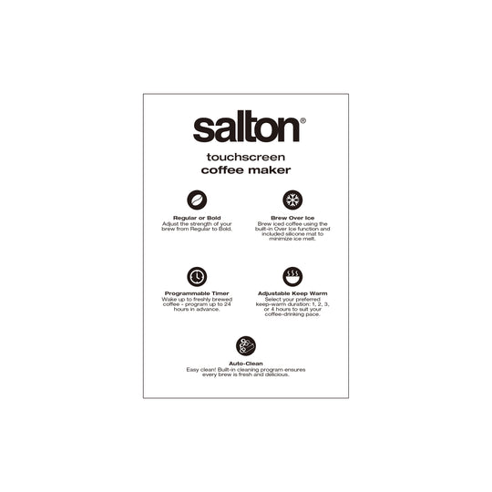 Salton Stainless Steel Digital Coffee Maker - 14 Cup