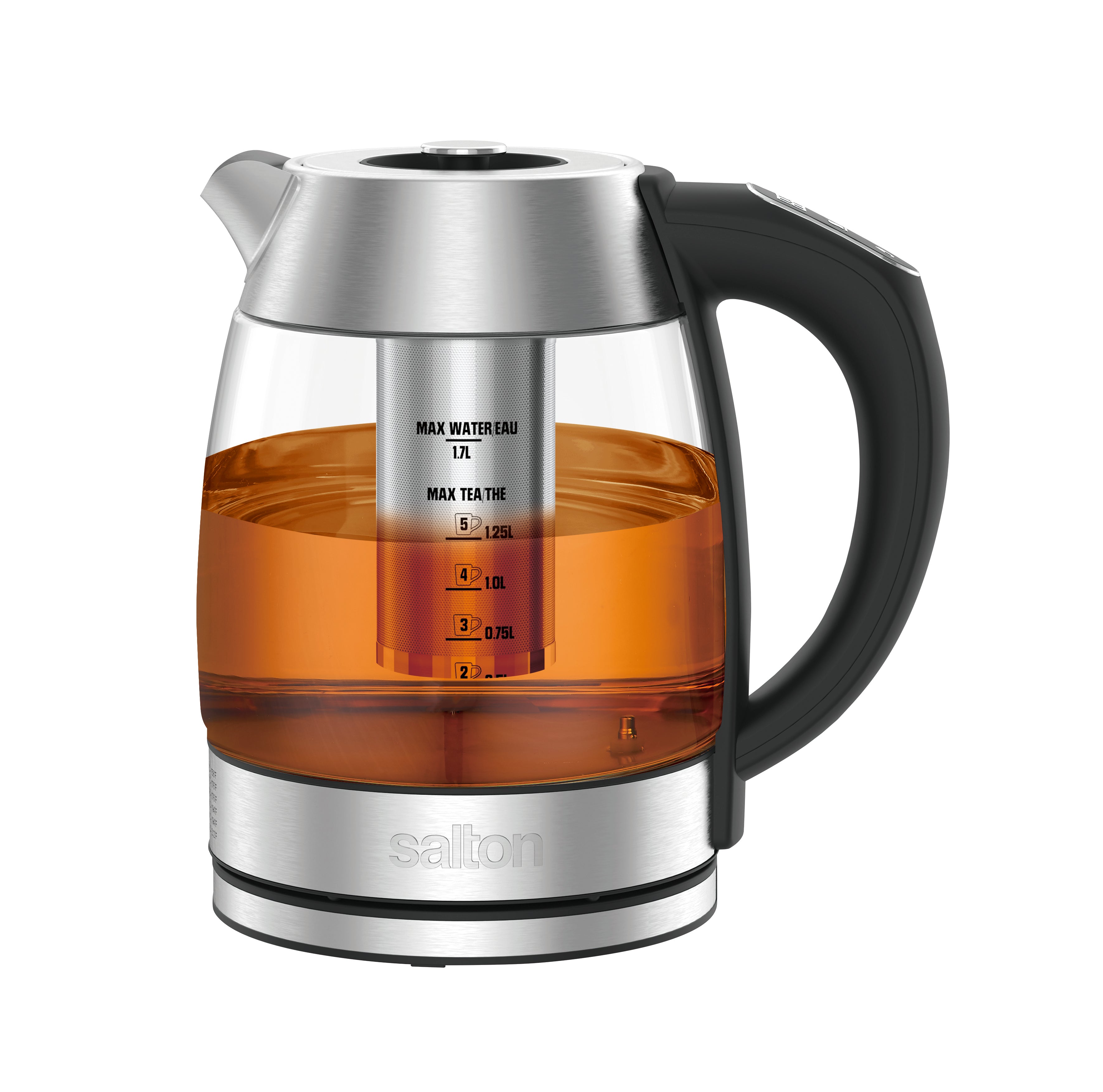 Salton Variable Temperature Touch Control Kettle L with Removable Tea Steeper