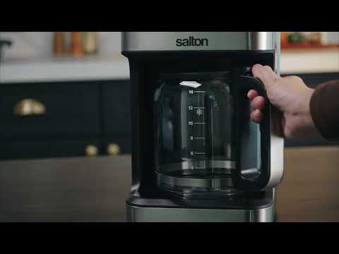 Salton Stainless Steel Digital Coffee Maker - 14 Cup