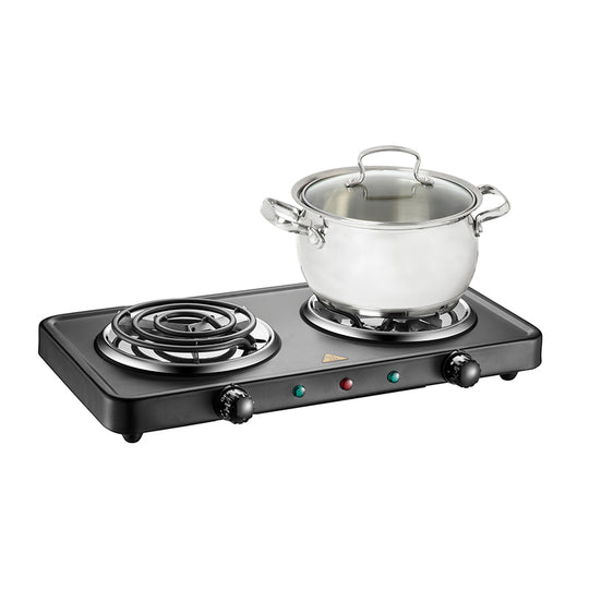 Table de cuisson portative double Salton - Noir