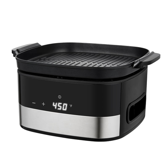 Salton Flip and Cook Friteuse à air, grill et déshydrateur 3 en 1 5,5 L - Fenêtre de visualisation