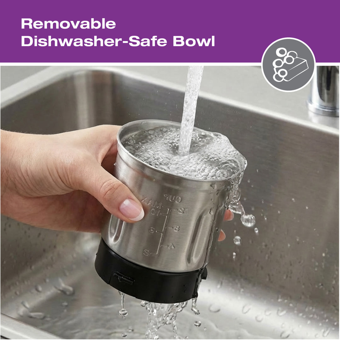 Moulin à café intelligent en acier inoxydable Salton