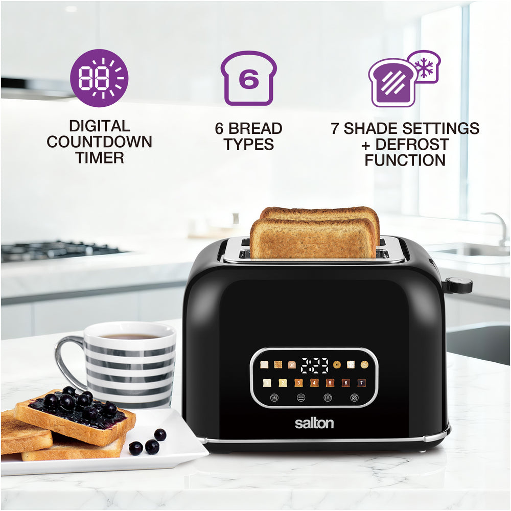 Grille-pain intelligent Salton Smart Touch - 2 tranches