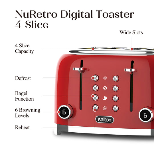Salton NuRetro Digital Toaster