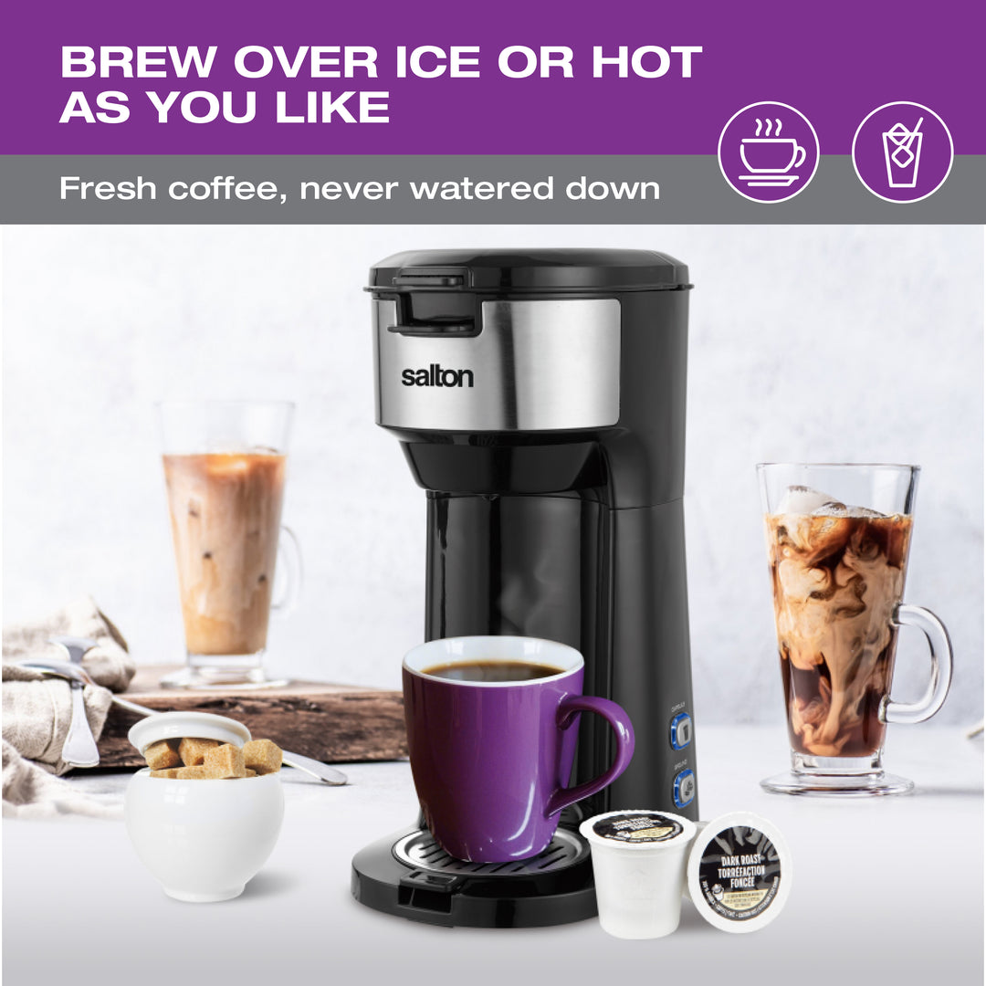 Salton 2-in-1 Single Serve Coffee Maker