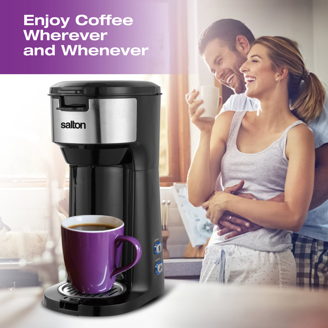 Salton 2-in-1 Single Serve Coffee Maker