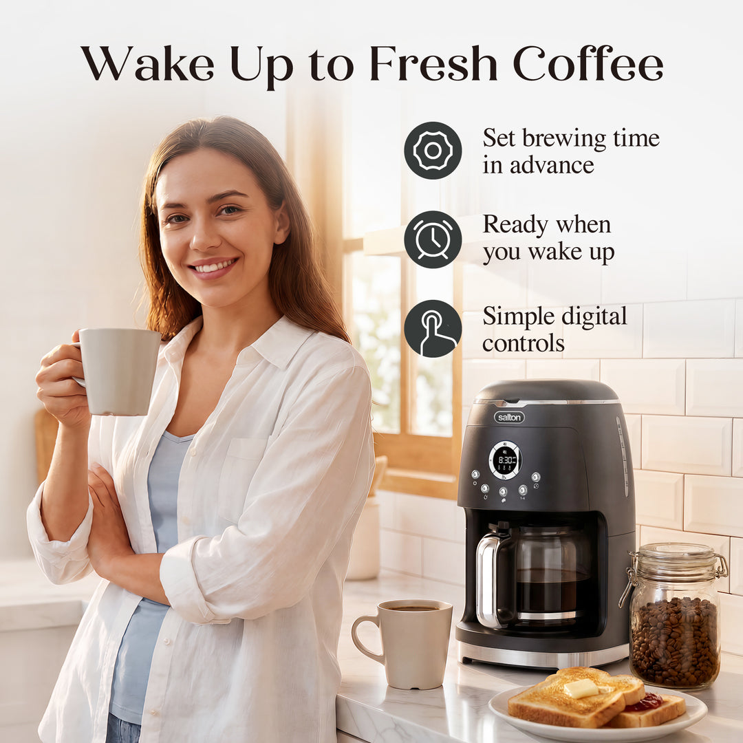 Salton NuRetro Digital Coffee Maker