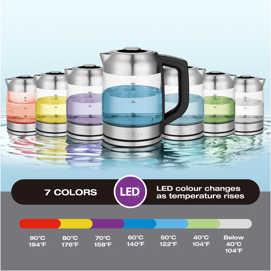 Bouilloire à température contrôlée Salton - 1,7 L/Qt (comprend un infuseur à thé en prime !)