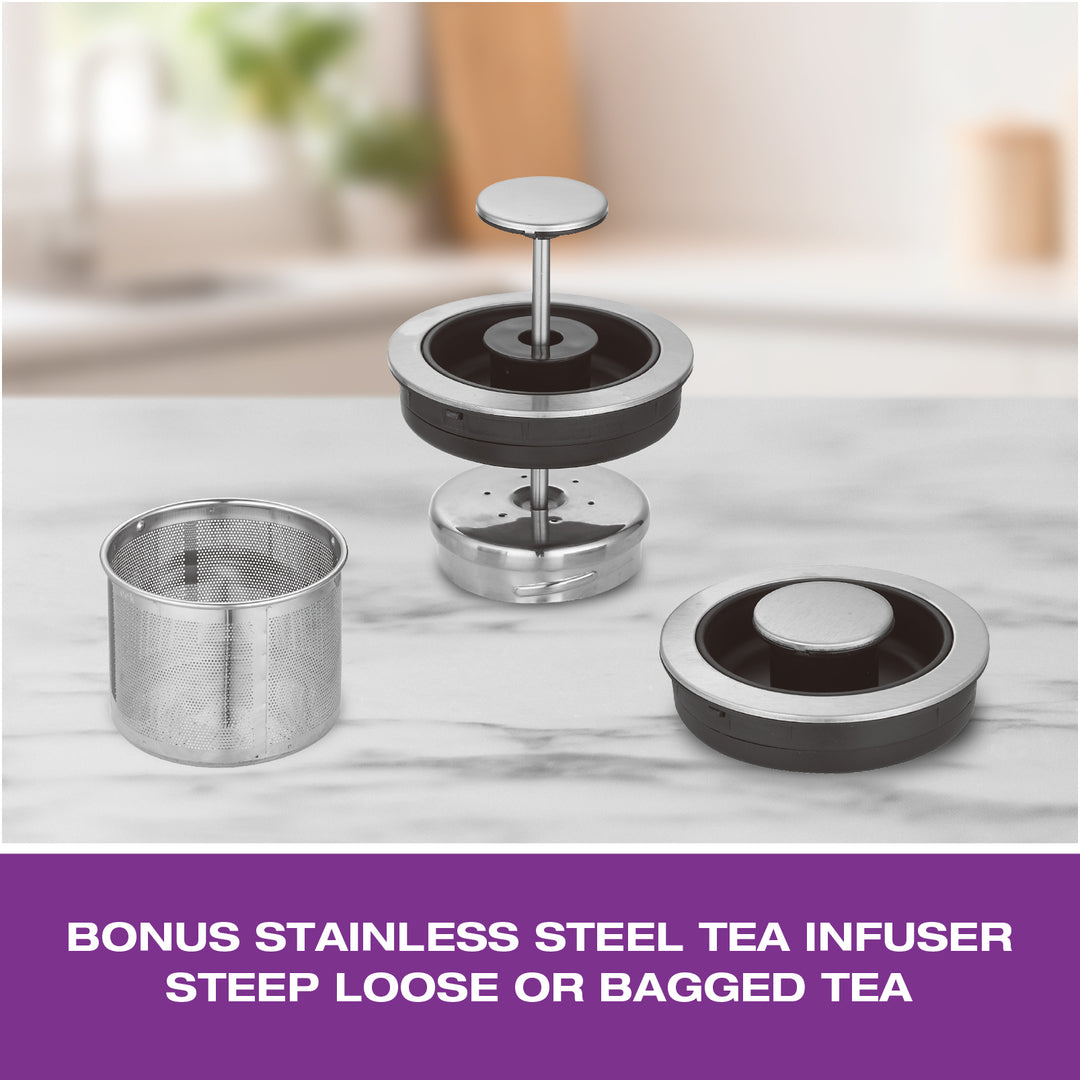 Bouilloire à température contrôlée Salton - 1,7 L/Qt (comprend un infuseur à thé en prime !)