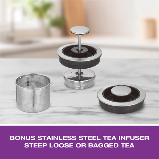 Bouilloire à température contrôlée Salton - 1,7 L/Qt (comprend un infuseur à thé en prime !)