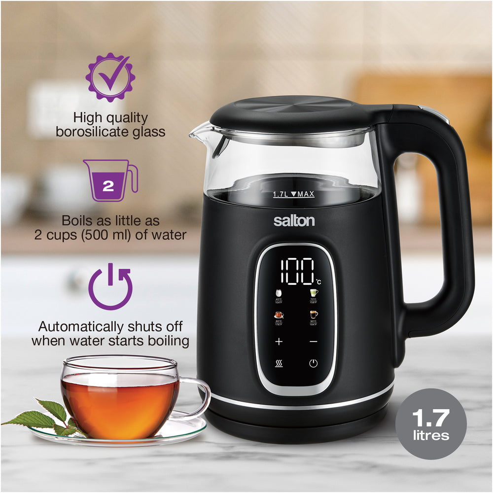 Salton Digital Touch Glass Kettle - 1.7L