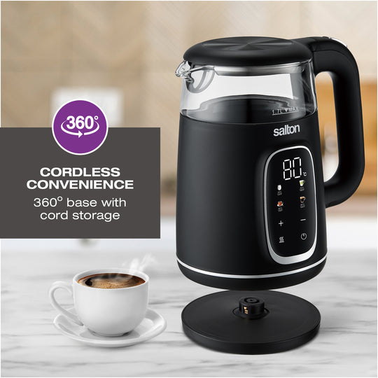 Salton Digital Touch Glass Kettle - 1.7L