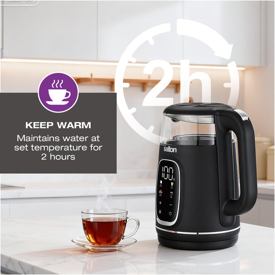 Salton Digital Touch Glass Kettle - 1.7L