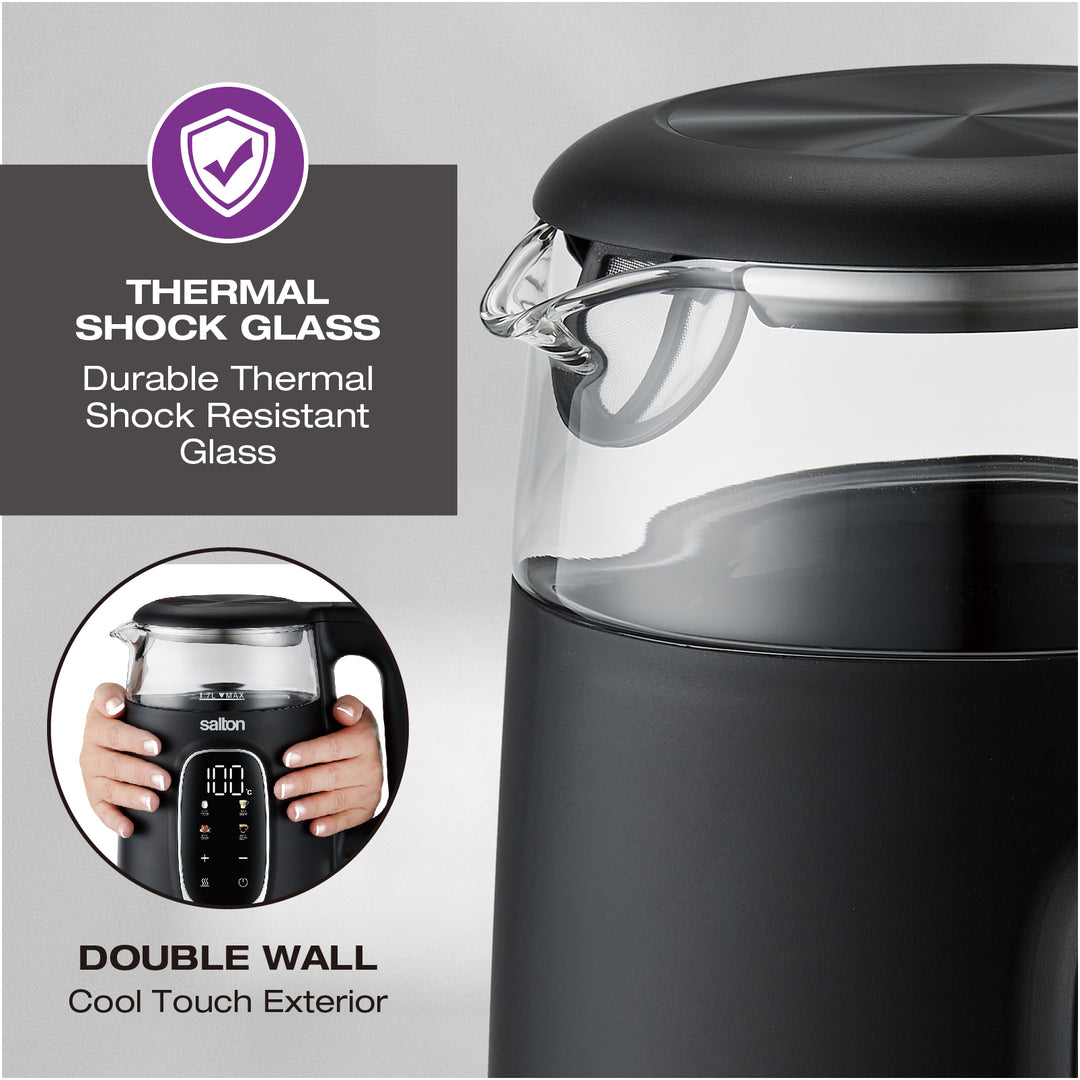 Salton Digital Touch Glass Kettle - 1.7L