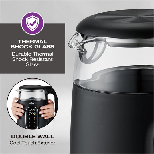 Salton Digital Touch Glass Kettle - 1.7L