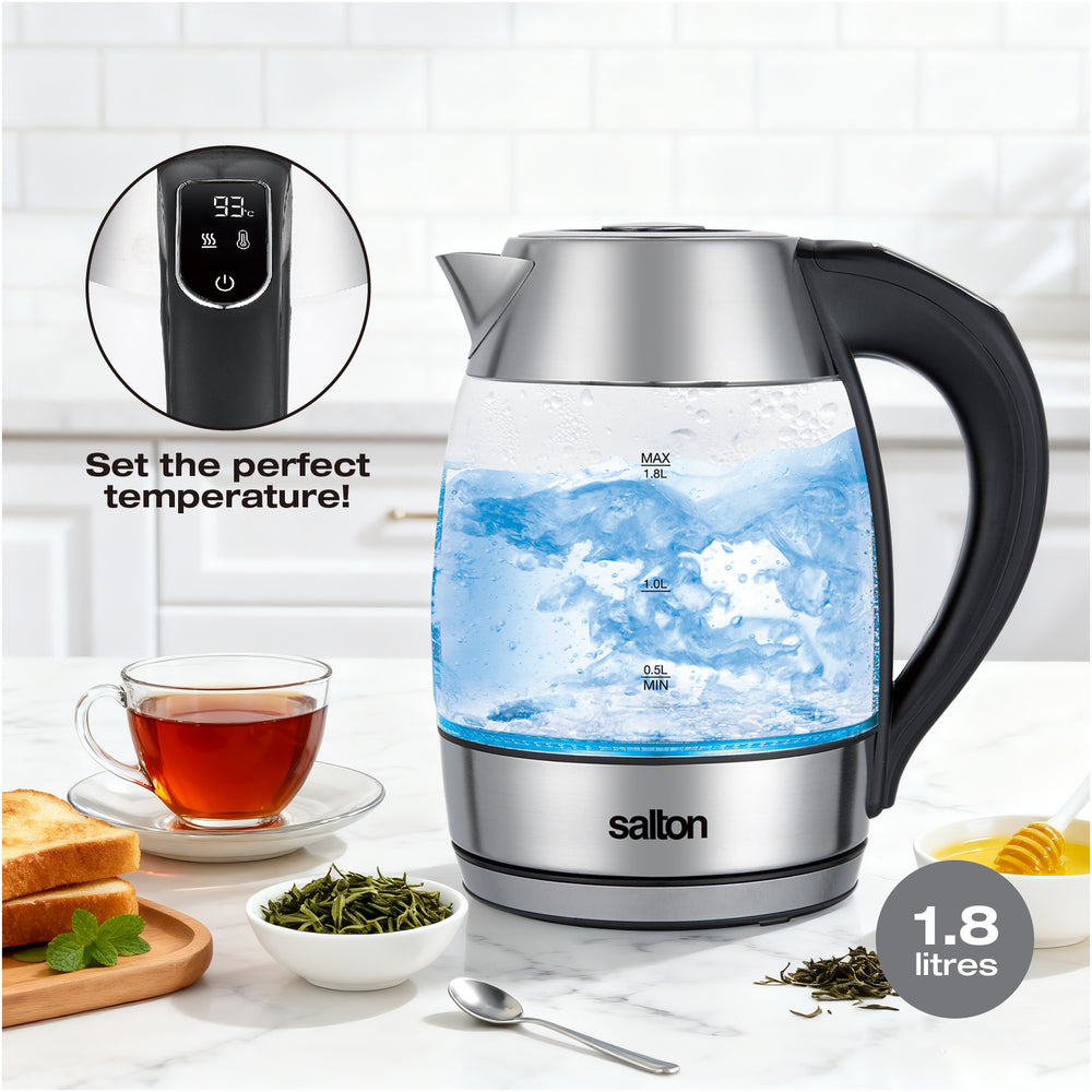Bouilloire et infuseur à thé Salton avec contrôle de la température - 1,7 L