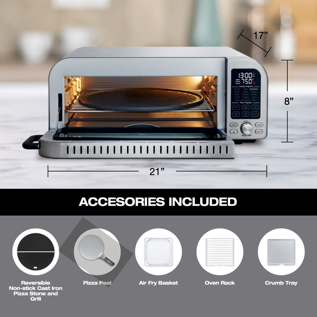 Salton Pizzadesso - Ultra High Heat Professional Pizza Oven and Air Fryer Combo