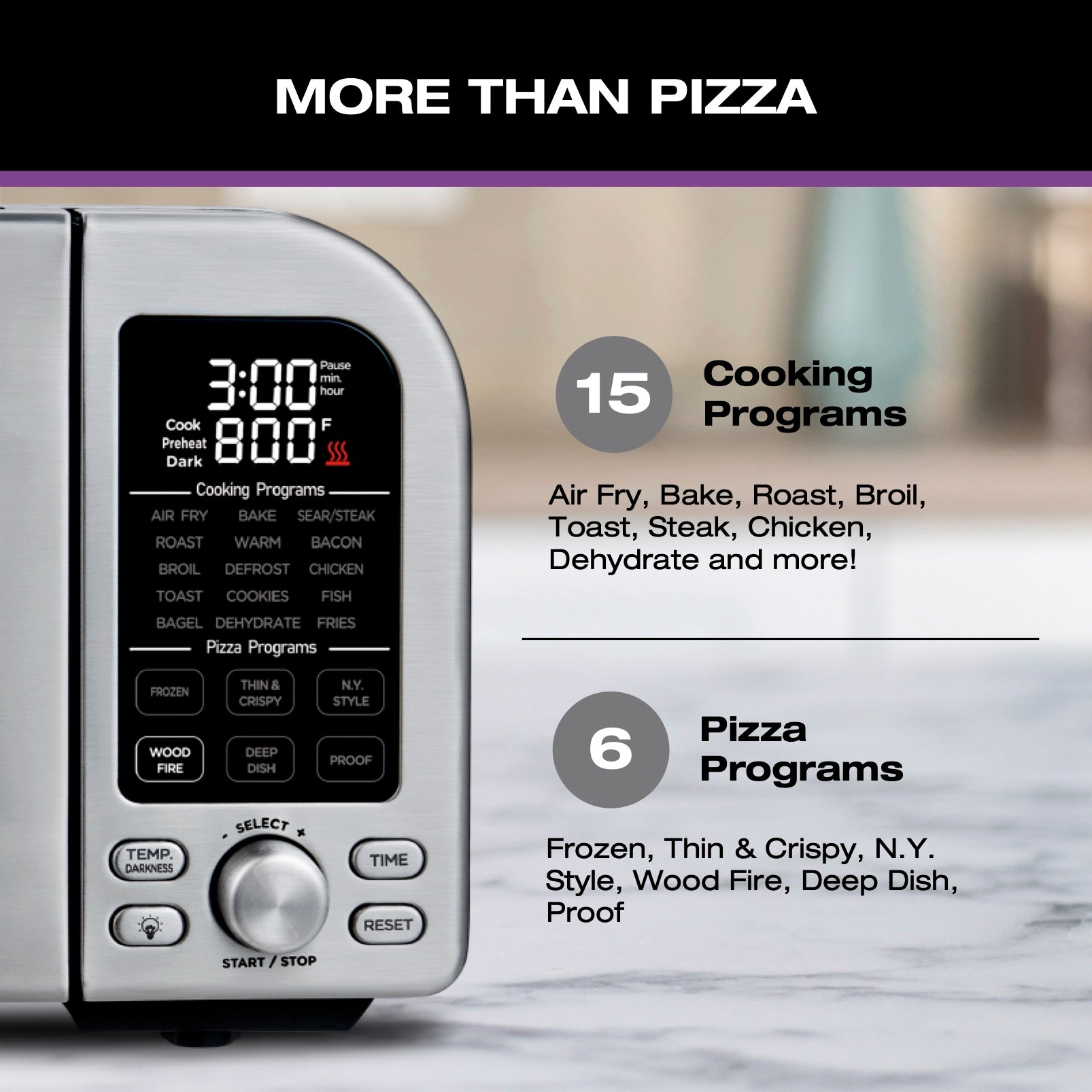 Salton Pizzadesso - Ultra High Heat Professional Pizza Oven and Air Fr