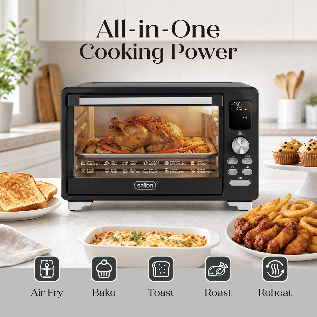 Salton NuRetro Digital Air Fryer Toaster Oven