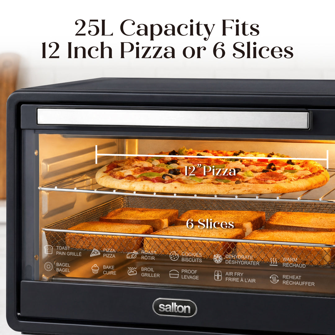 Salton NuRetro Digital Air Fryer Toaster Oven
