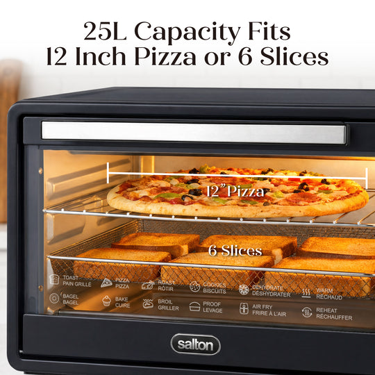 Salton NuRetro Digital Air Fryer Toaster Oven