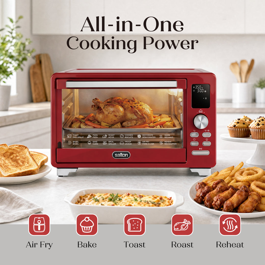 Salton NuRetro Digital Air Fryer Toaster Oven