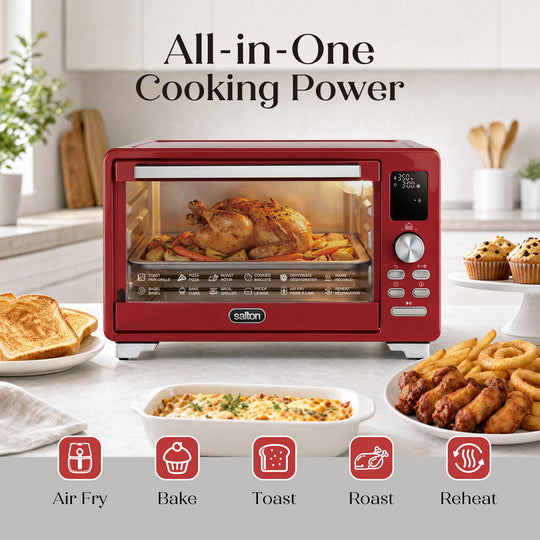 Salton NuRetro Digital Air Fryer Toaster Oven