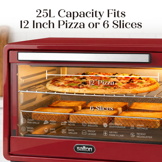 Salton NuRetro Digital Air Fryer Toaster Oven
