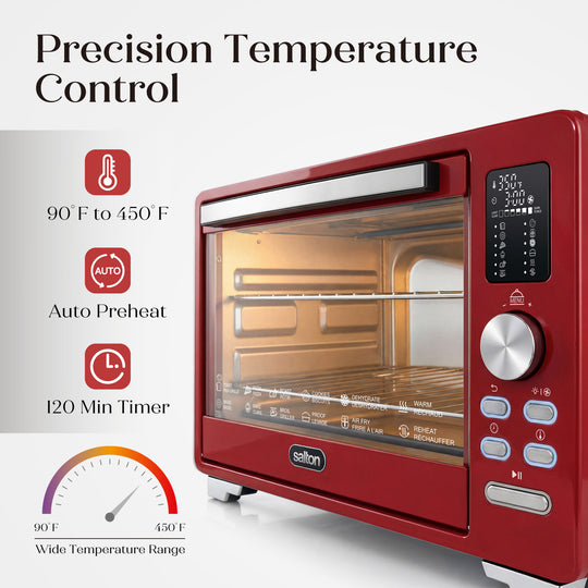 Salton NuRetro Digital Air Fryer Toaster Oven