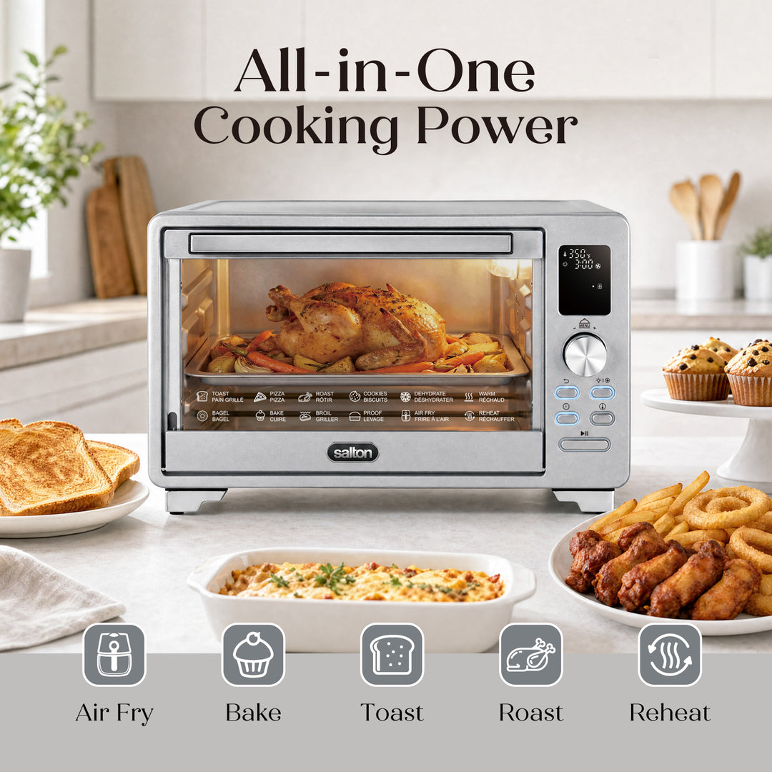 Salton NuRetro Digital Air Fryer Toaster Oven