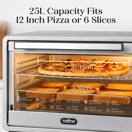 Salton NuRetro Digital Air Fryer Toaster Oven