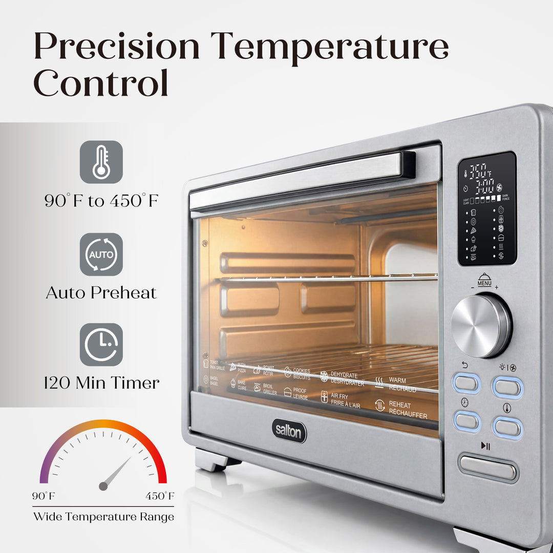 Salton NuRetro Digital Air Fryer Toaster Oven