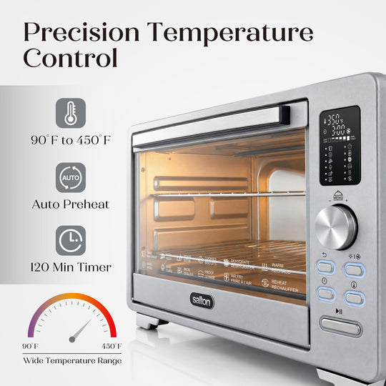 Salton NuRetro Digital Air Fryer Toaster Oven