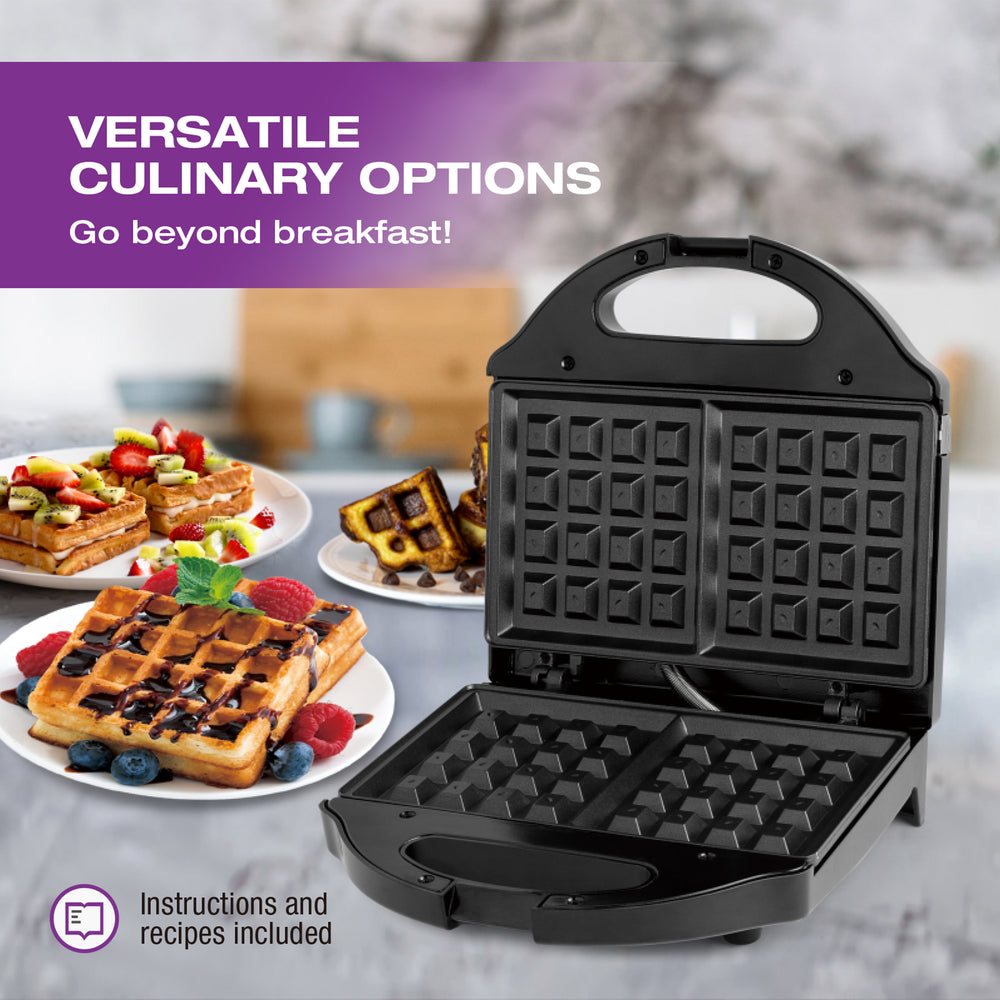Salton Belgian Waffle Maker - Black