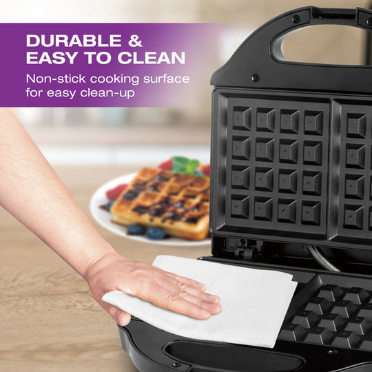 Salton Belgian Waffle Maker - Black