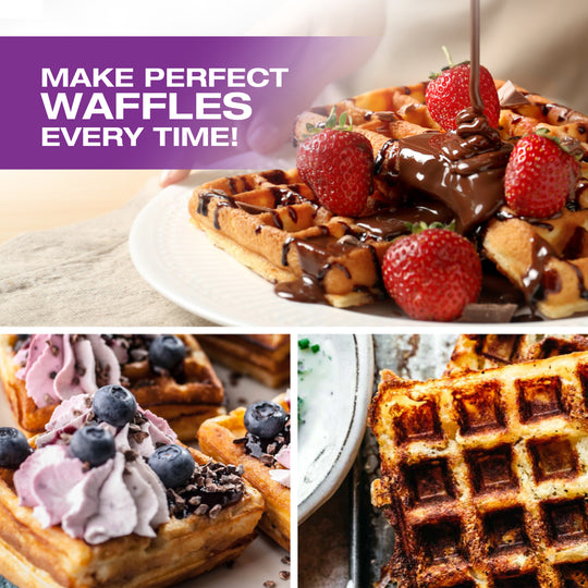 Salton Belgian Waffle Maker - Black