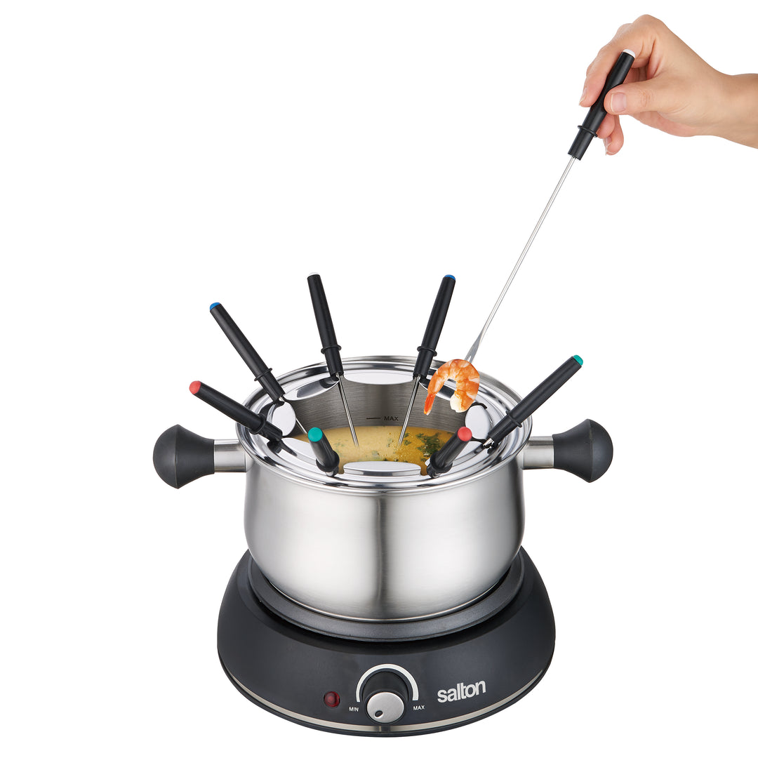 Salton Fondue Set - Stainless Steel