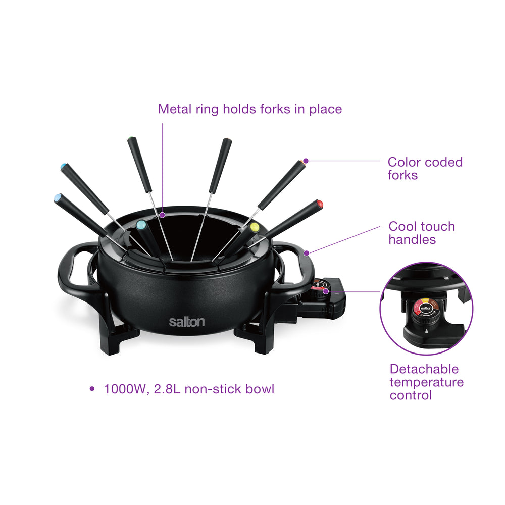 Salton Fondue Set - Black