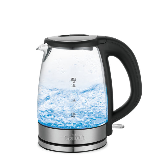 Bouilloire électrique en verre sans fil 1,7 L (1,8 pte) Salton