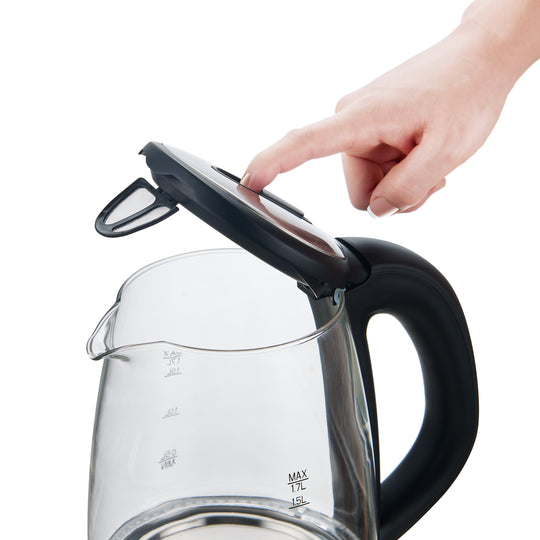 Bouilloire électrique en verre sans fil 1,7 L (1,8 pte) Salton
