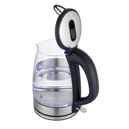 Bouilloire électrique en verre sans fil 1,7 L (1,8 pte) Salton