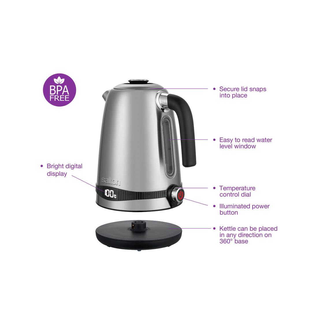 Salton Variable Temperature Kettle 1.7 L/Qt