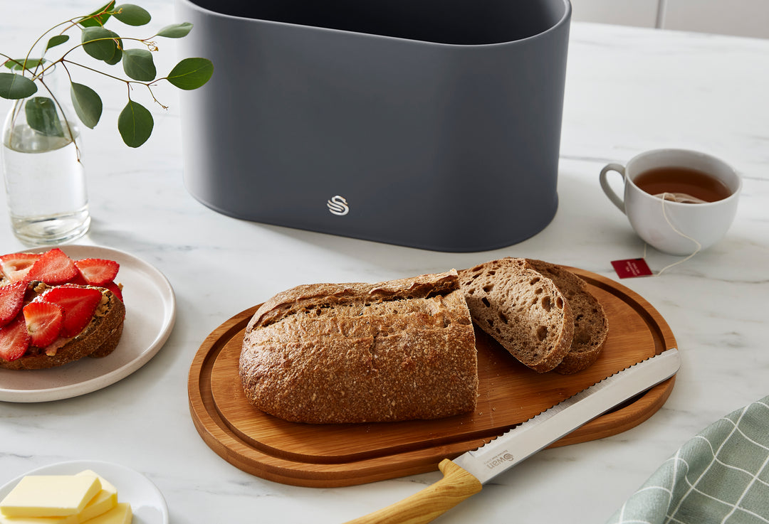 Swan Nordic Bread Bin & Cutting Board