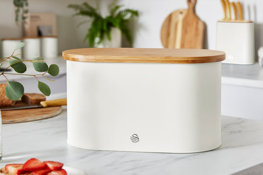 Swan Nordic Bread Bin & Cutting Board