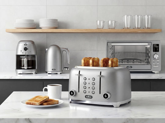 Pack complet NuRetro – Cafetière, bouilloire, grille-pain et four à friteuse à air chaud