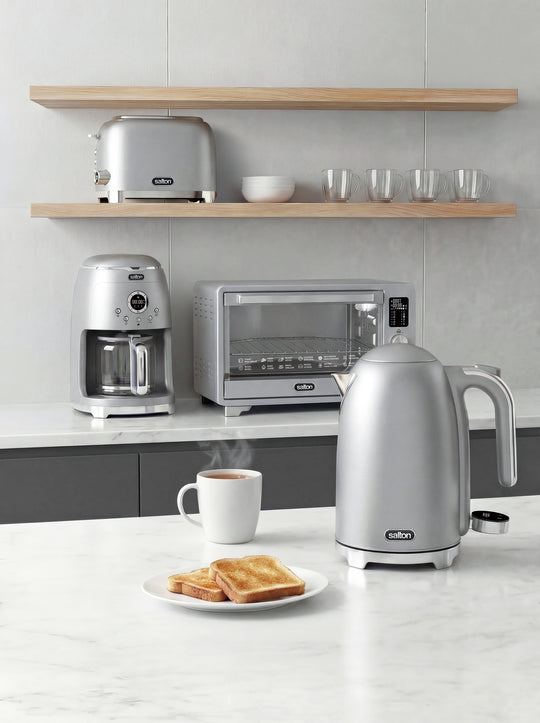 Pack complet NuRetro – Cafetière, bouilloire, grille-pain et four à friteuse à air chaud