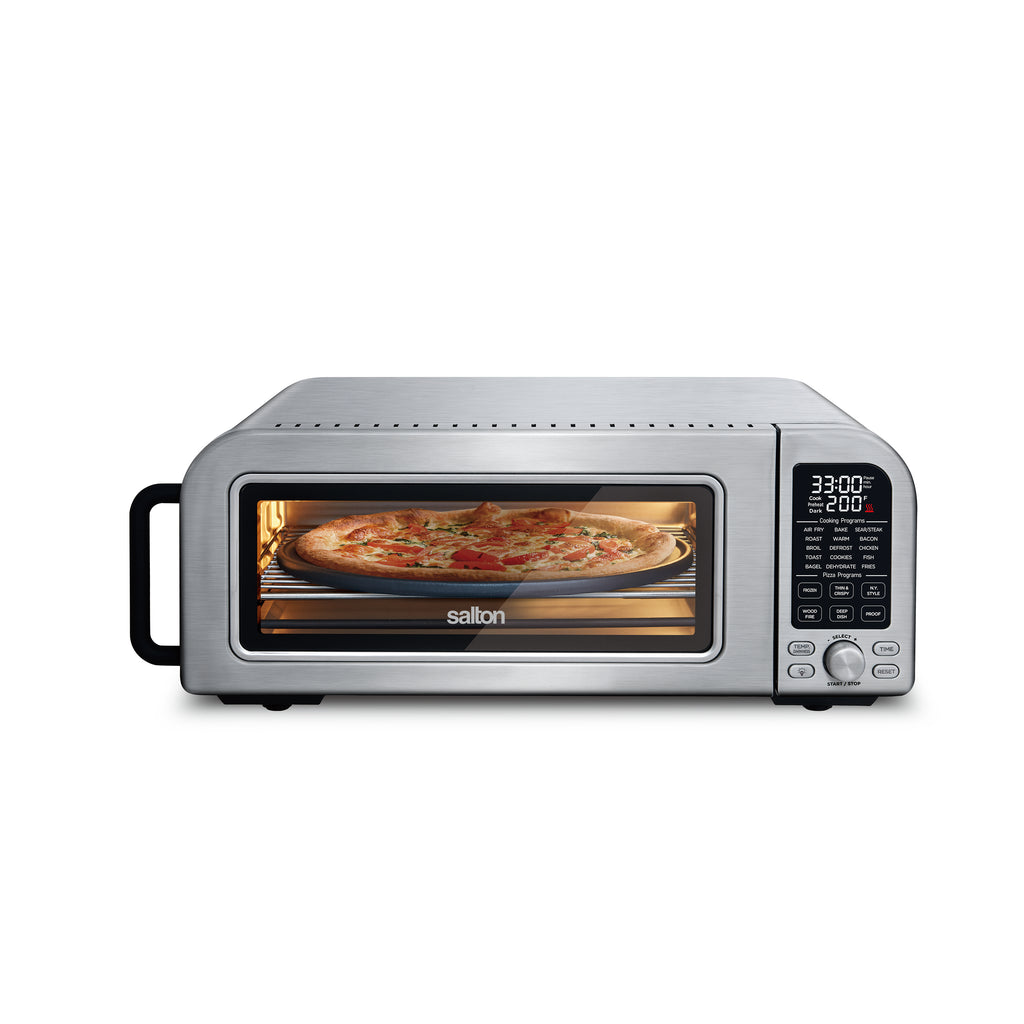 Salton Pizzadesso - Four à pizza professionnel à très haute température et friteuse à air