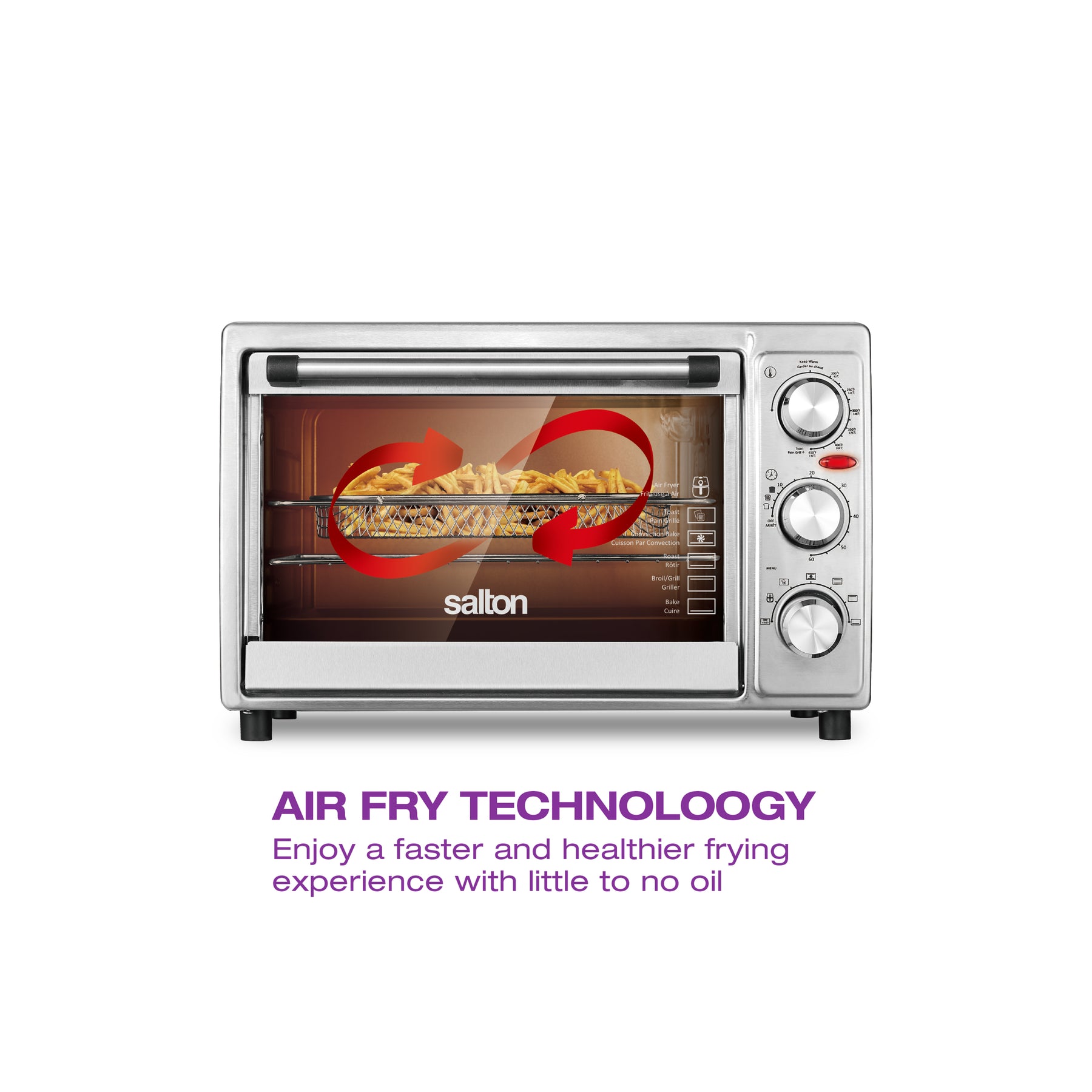 Salton Air Fryer Toaster Oven Slice - Main Image