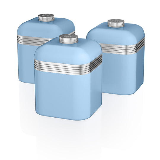 Swan Retro Set of 3 Cannisters