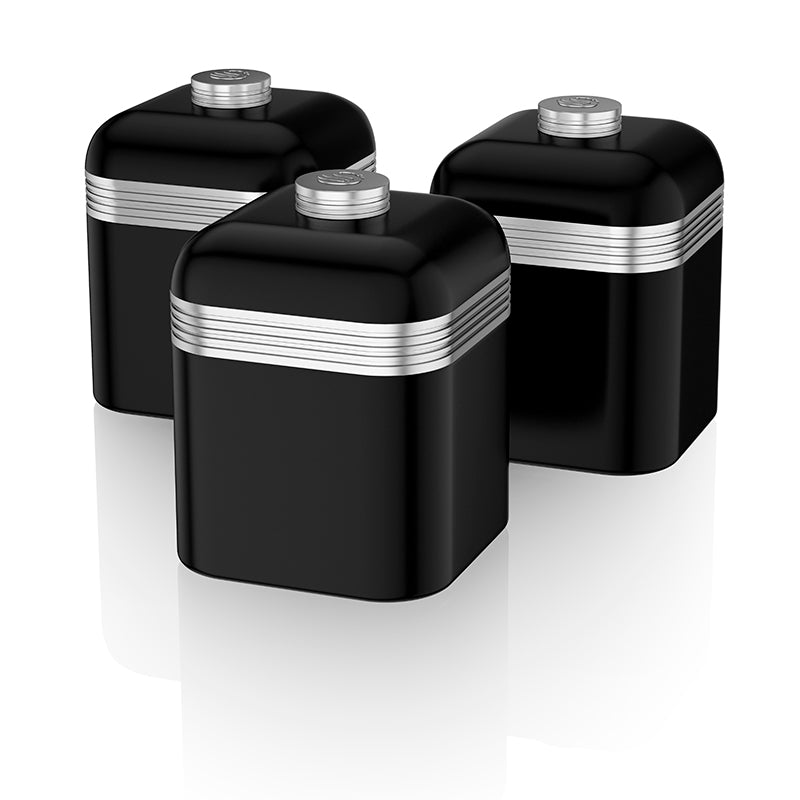 Swan Retro Set of 3 Cannisters